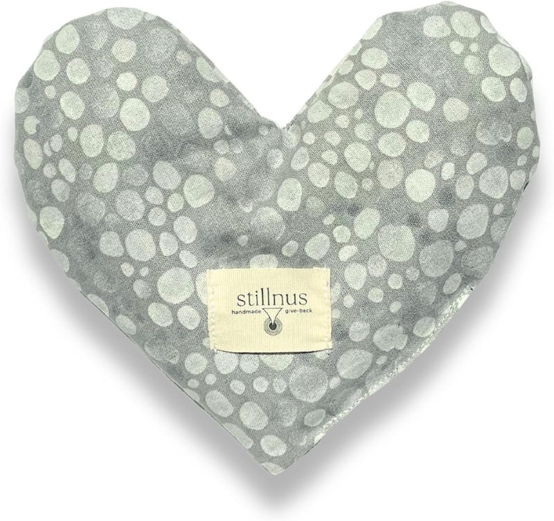 stillnus Weighted Heart Eye Pillow with Organic Lavender & Flaxseed – Relaxation Gift for Women, Meditation Tool, Mindful Rest, Cooling Eye Mask, Wellness Self-Care Kit - Image 1